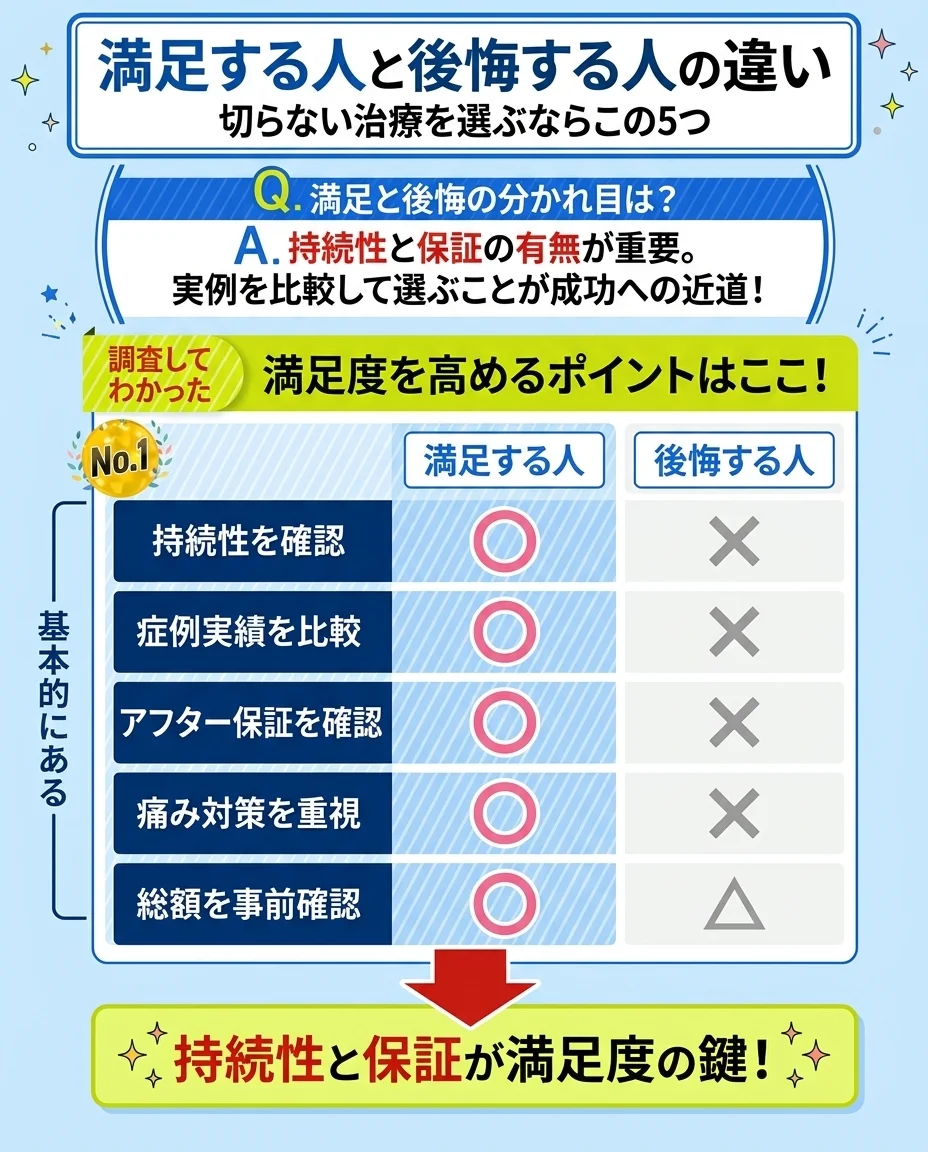 包茎手術で後悔しないクリニックの選び方｜失敗する人vs成功する人