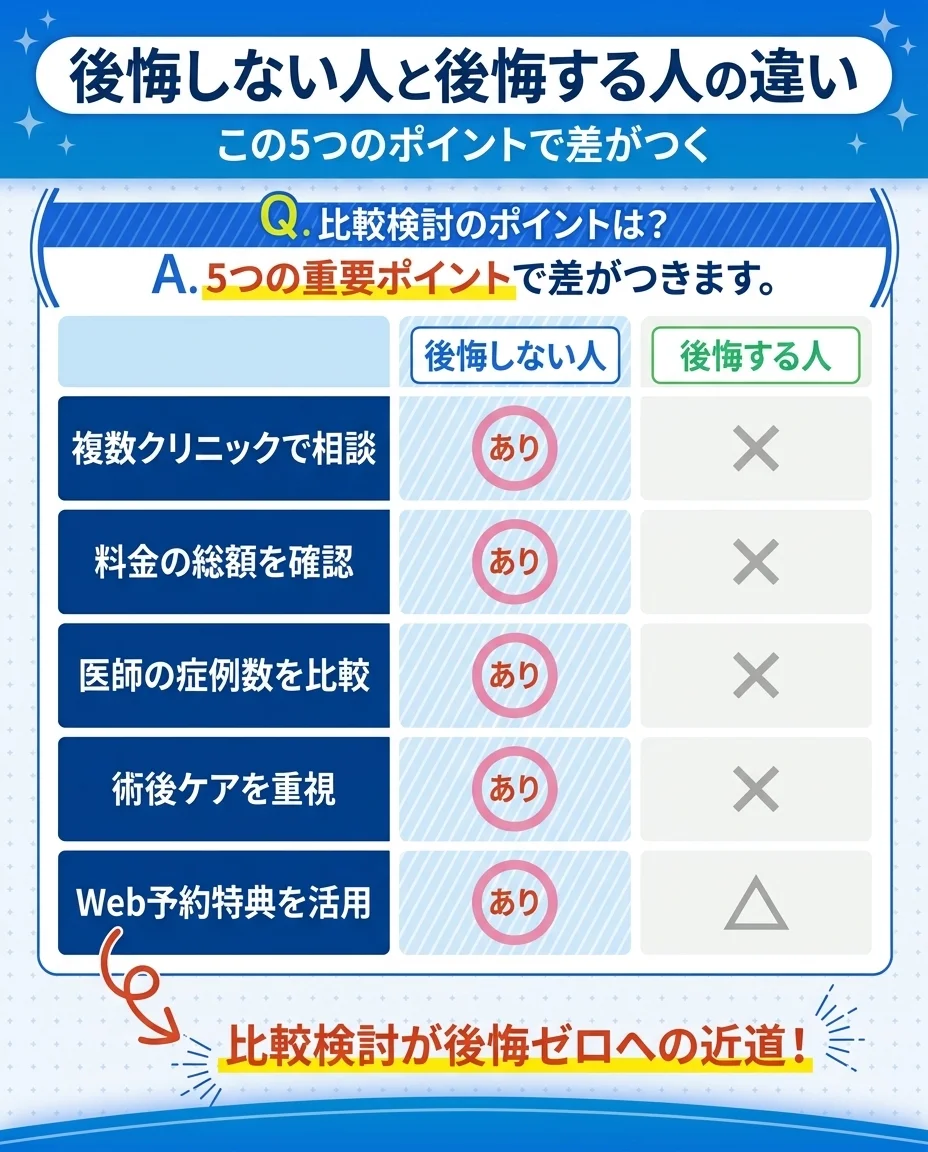 包茎手術で後悔しないクリニックの選び方｜失敗する人vs成功する人