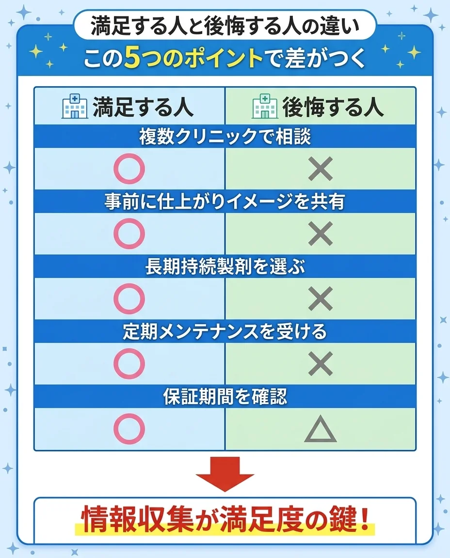 亀頭増大で満足する人と後悔する人の違い